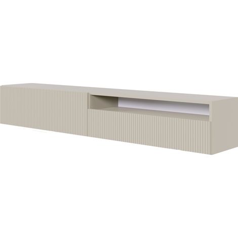 Selsey VELDIO - Mobile TV - 175 cm - sospeso con nicchia - taupe (grigio-beige) (1/4)