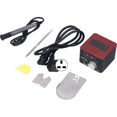 Station de soudage thermostatique T12 élément chauffant antistatique fer à souder réglable réparation smartphone modèle A noir 950T PRO AC100-240V prise UK (1/5)