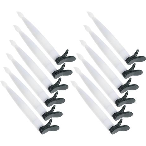 Lot de 12 bougies LED décoratives pour sapin de Noël, lumière blanc chaud, couleur blanche, ambiance festive, compatibles fêtes de fin d'année (1/5)