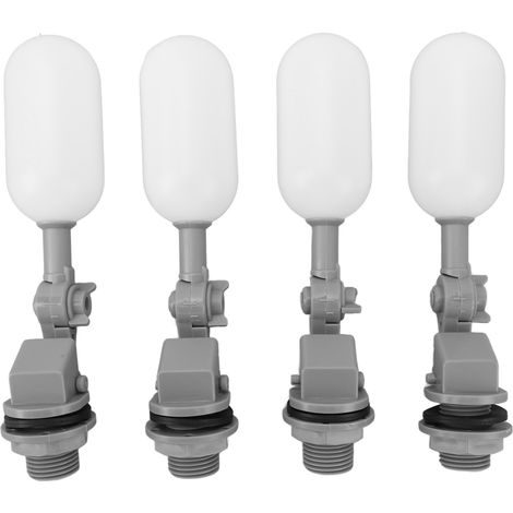 Vanne à bille flottante DN15, 1/2 pouces, réservoir d'eau ABS PE, humidificateur, Mini avec bras réglable pour le contrôle automatique du niveau, 4 pièces (1/5)