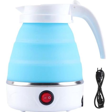 Bouilloire pliable 0,6 L - Bouilloire de voyage portable - Compacte et légère - Idéale pour le camping et les voyages (1/5)