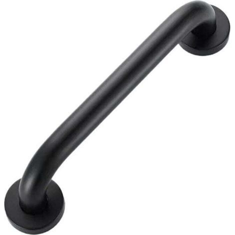 Barra de apoyo para ducha negra de 500 mm, asa de seguridad para ducha, barra de apoyo para inodoro para personas con discapacidad, barra de soporte para inodoro, ducha y inodoro. (1/4)