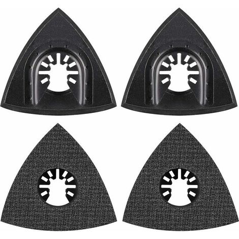Sanding pad and backing plate - Delta Multi-tool Sanding Pad Accessories for Mounting Pad, Multi-Tool Blade, Oscillating Tool Accessories for Worx Mikita Dewalt Power Tool, Worx Tool, Bosch (1/4)