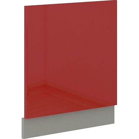 Frontblende Geschirrspüler integriert 60 cm Rot Hochglanz Küche Rose Bianca (1/2)