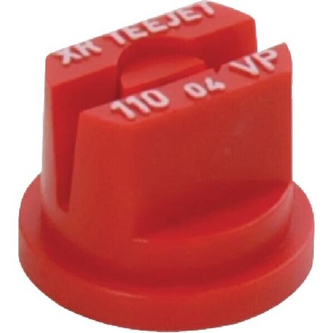 Tobera est谩ndar doble chorro plano XR 110掳 04 rojo pl谩stico TeeJet TEEJET XR11004VP
