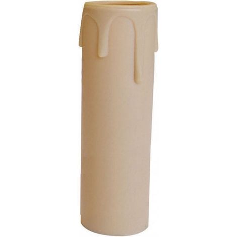 E14 TIBELEC Kerze, Kunststoff, beige CENTRALE BRICO