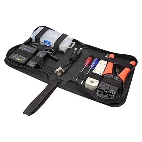 Logilink WZ0030 Set di Strumenti per Rete con Borsa Nera (1/5)
