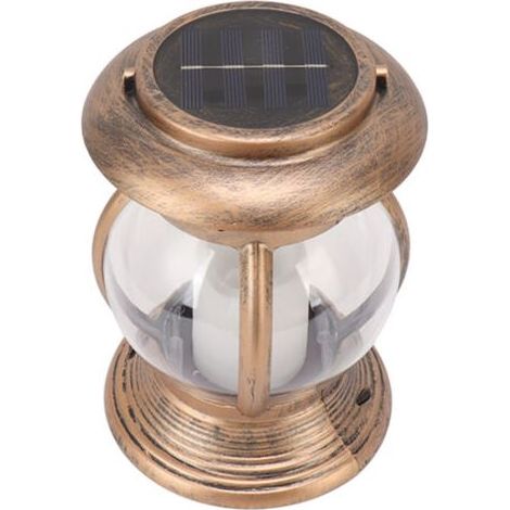 Pair Lanterne Solaire de Jardin à Suspension en Couleur laiton Étanche IP44 pour Cour Extérieure Lumière LED (1/5)