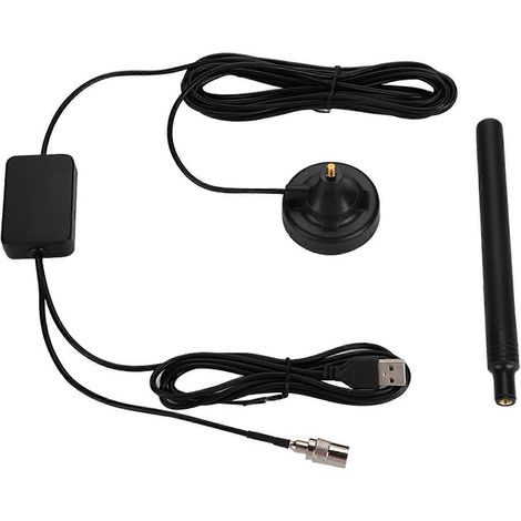 Antenne radio FM domestique à gain élevé de 25 dB, antenne FM USB haute sensibilité pour les pièces à faible hauteur sous plafond. (1/4)