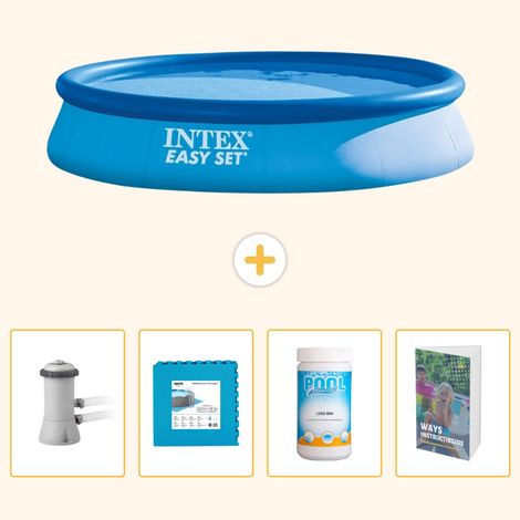 Intex Piscine Easy Set Ronde - 396x84 cm - 5-pièces SCB130 (1/5)