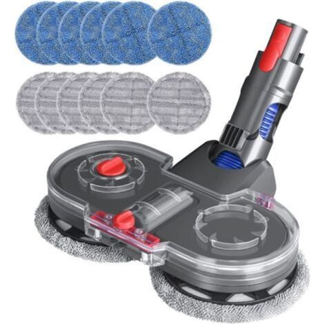 Elektrischer Wischmoppkopf für Dyson V15 V11 V10 V8 V7 Staubsauger mit abnehmbarem Wassertank, 12 waschbare Wischmopppads (1/4)