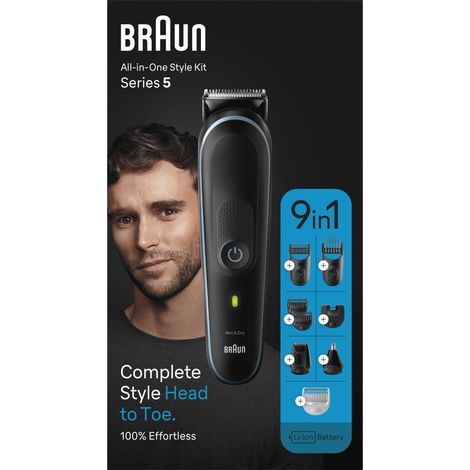 Braun MGK5411 All-in-One Bartschneider, Haarschneider, Körperhaartrimmer, Ohr-, Nasenhaartrimmer, Pr (1/3)