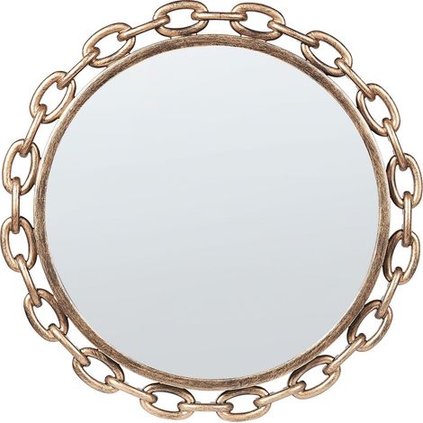 Wandspiegel YEBRA 46 cm 46 cm Gold