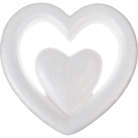 Décorations de crèche pour enfants, mousse à modeler, couronne en polystyrène, boules de Noël en polystyrène-25CM-White