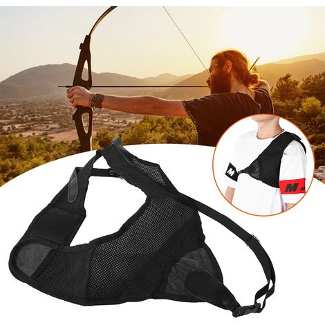 Protecteur de Poitrine d'Archer Réglable pour Gaucher, Équipement de Tir à l'Arc