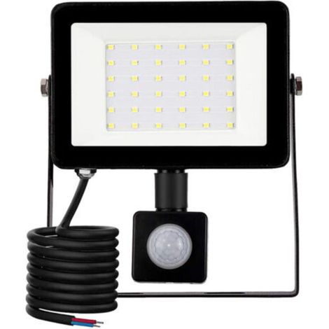 Projecteur extérieur LED,30W Lumière d'extérieure à détecteur de mouvement 6500K Spot LED Extérieur,IP66 Lampe de Sécurité,pour Jardin Chantier Terrasse Garage Pelouse fête Éclairage Extérieur LED (1/5)