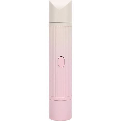 Tondeuse pubienne 2 en 1 pour femmes, double tête, rechargeable, électrique, pour le corps, les jambes, les aisselles et la lèvre supérieure. Dégradé rose. (1/5)
