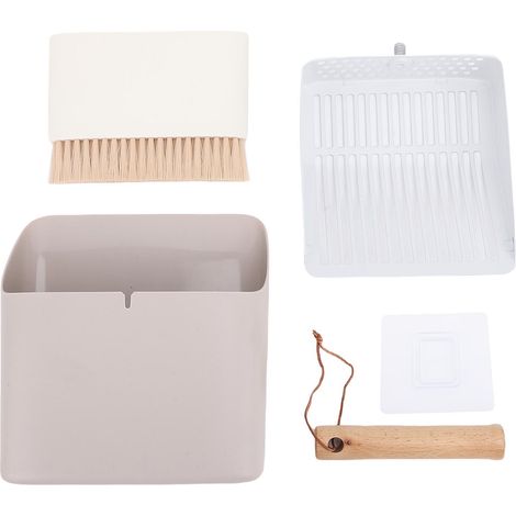 Ensemble de pelles à litière pour chat, manche en bois multifonctionnel détachable, pelle à litière pour le jardinage domestique et la plage (1/5)