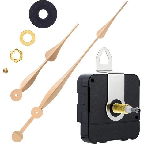 12 Inches Long Hands(Gold)High Longitudinal Axis Clock Movement Mechanism