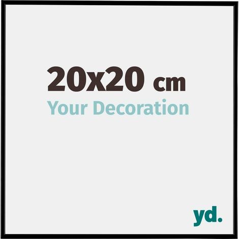 yd. - Cadre photo 20x20 - Noir Mat - Plastique - Evry
