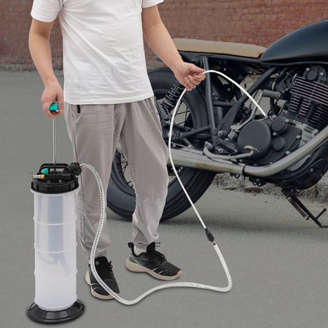 Pompe d'Extraction d'Huile 7.5L, Manuelle/Pneumatique, Idéal pour Huile Moteur, Huile de Transmission, Liquide de Refroidissement, Pour Atelier & Bricolage (1/5)