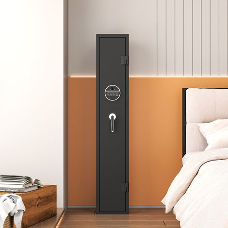 Armoire à fusils pour 3 armes longues, coffre en acier noir, serrure à code, REDOM (1/5)