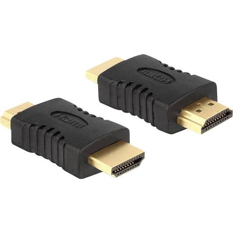 Adaptateur HDMI Delock 65508 [1x HDMI mâle - 1x HDMI mâle] noir contacts dorés A067151