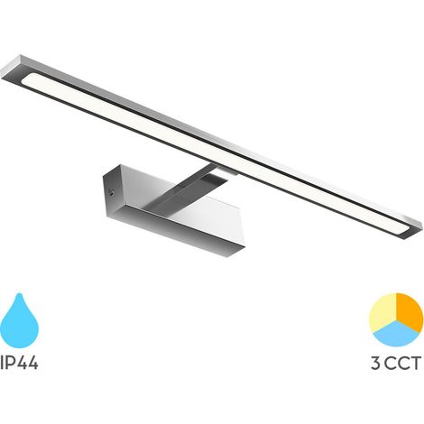 Applique LED miroir chrome 12W 3en1 IP44 (1/5)