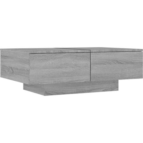 vidaXL Coffee Table Grey Sonoma 90x60x31 cm Engineered Wood