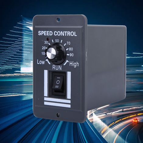Régulateur de vitesse réglable CW/CCW avec interrupteur pour moteur CC 12-60 V CC 10 A (1/5)