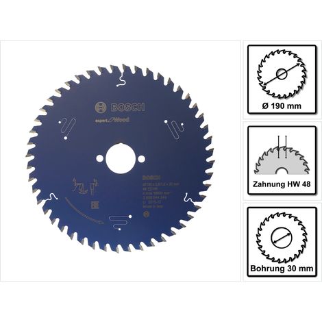 Bosch Kreissägeblatt Expert hoja de sierra 190 mm 48 dientes (1/5)