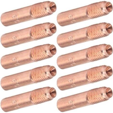Paquete de 10 puntas de contacto MIG de 0,9 mm – Boquillas de soldadura de cobre – Accesorios de soldadura industrial