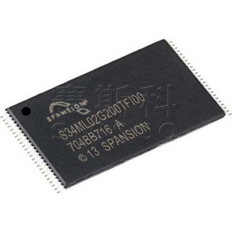 Original electronic chip S34ML02G200TFI000, sold in packs of 5.