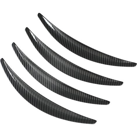 Ensemble de 4 supports d'aile de roue, finition lisse, résistant aux rayures, convient aux Tesla Model 3 (modèles 2017-2022), style fibre de carbone brillant. (1/5)