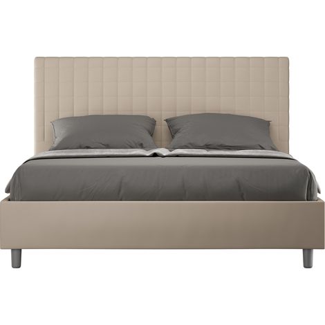 Letto Matrimoniale Extra Large 190x200 cm Senza Rete Sunny Tortora (1/5)