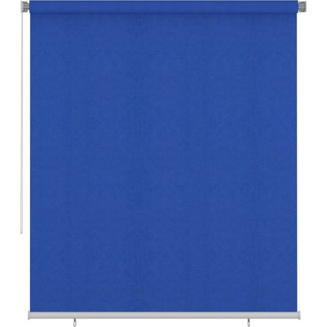 Store roulant d'extérieur 205 (l) x 230 (H) cm bleu HDPE vidaXL