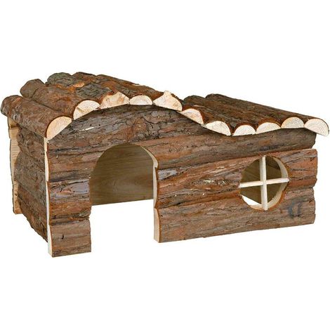 Trixie Casa Hanna en madera natural marrón para roedores
