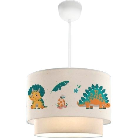 Lampadario lampada a sospensione lurgan sospensione per bambini E27 70 cm modello dinosauro 030007544