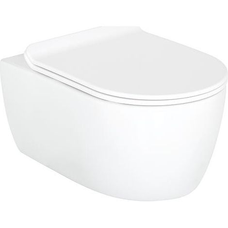Combi-Pack Seja WC mural à fond creux sans bride et abattant WC sandwich Kapuas Softclose (1/3)