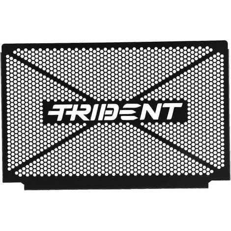 Accessoires moto : Grille de protection de radiateur noire pour Trident 660 (2021-2022) (1/5)