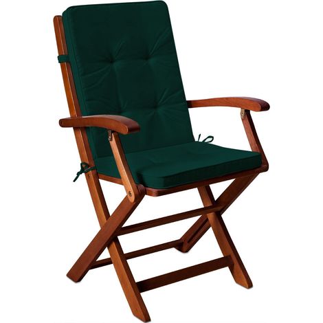 Juego de 6 cojines de asiento Boston Green 43x39x5cm