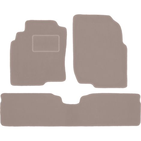 Beige Veloursmatten für: Nissan Almera Tino Minivan (2000-2006)
