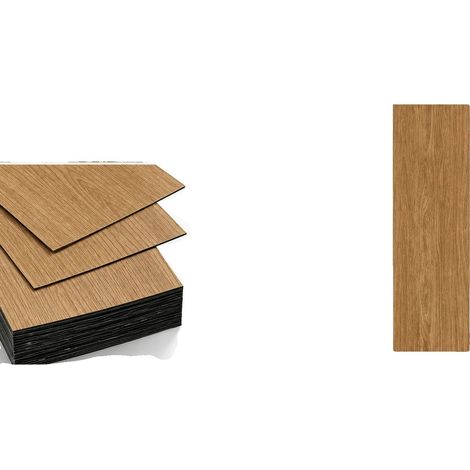 Selbstklebende Bodenfliesen, wasserdicht, einfache Installation, 02 Stil 60x15cm 30Stk, 60Stk-b (1/2)
