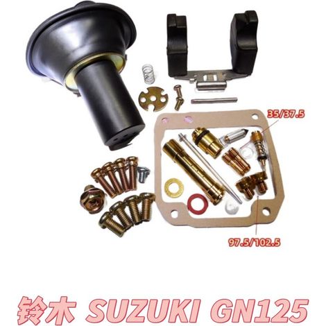 Kit de réparation/reconstruction de carburateur pour moto Suzuki GN125 1982-2001.