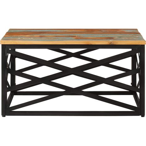 Maison Exclusive - Couchtisch 68x68x35 cm Altholz Massiv (1/5)