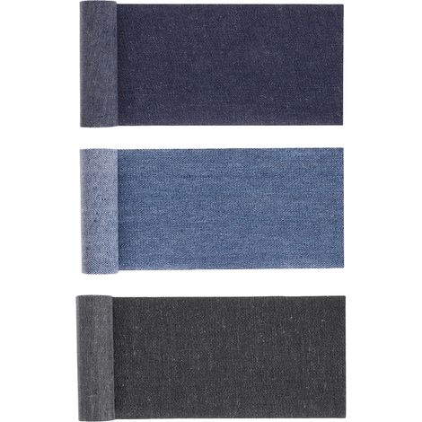 rollos de parches termoadhesivos para vaqueros, parches termoadhesivos para ropa, parches termoadhesivos para reparar bragas, parche adhesivo de lona para entrepierna de ropa infantil. (1/5)