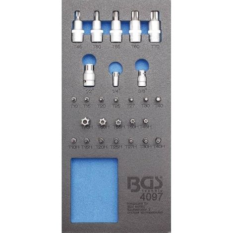 Insert de Servante d Atelier 1/3 - Assortiment 27 pcs Embouts et Douilles - Polyvalent et Pratique - D-Work