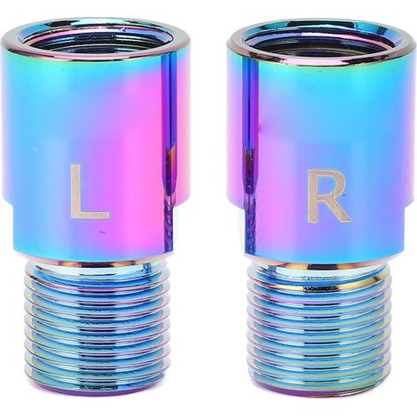 2Paires Rallonges de Pédales Vélo Acier Robuste Durable Protection Genoux Boulon Extension 20mm (1/5)