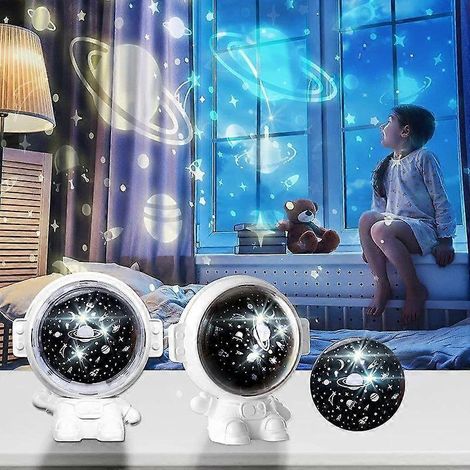 Veilleuse projecteur astronaute pour enfants, lampe projecteur veilleuse étoilée pour la décoration de chambre d'enfant (1/5)
