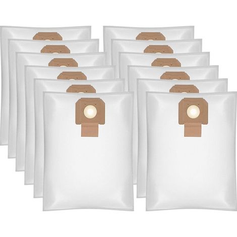 Lot de 12 Sacs Poussière pour Aspirateur Bosch GAS 35 L AFC SFC+ et GAS 35 M AFC Compatible Référence 2607432037 (1/5)